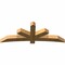 Ekena Millwork Alberta Rough Sawn Timber Gable Bracket, Western Red Cedar, 84"W x 31"H x 6"D x 6"F, 9/12 Pitch GBW084X31X0606ALB00RWR - alternate 2